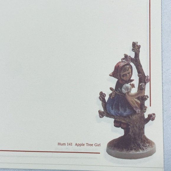 Vintage Hummel Stationary Hum # 141 Apple Tree Girl 3 Sheets & 2 Envelope Unused - Picture 4 of 13